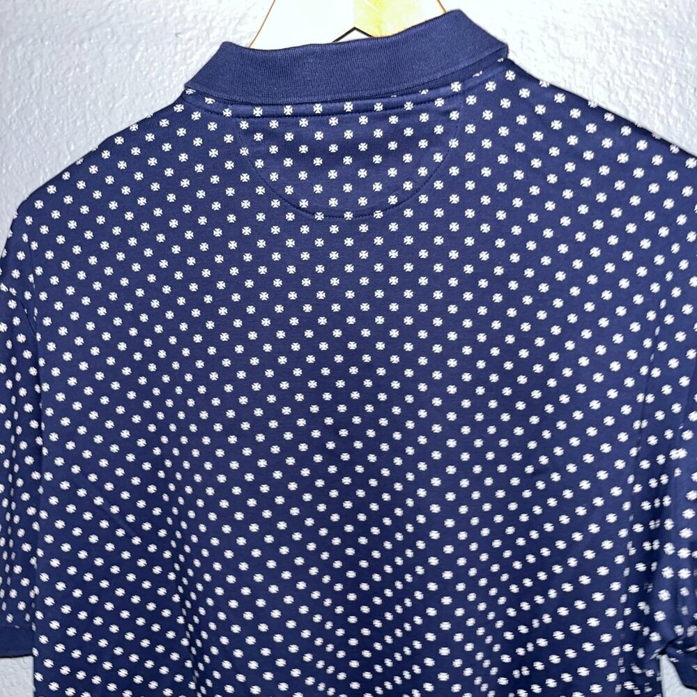 POLO RALPH LAUREN  Iron Cross Print Polo Shirt - EUC - Men's Large - Classic Fit - Picture 6 of 13